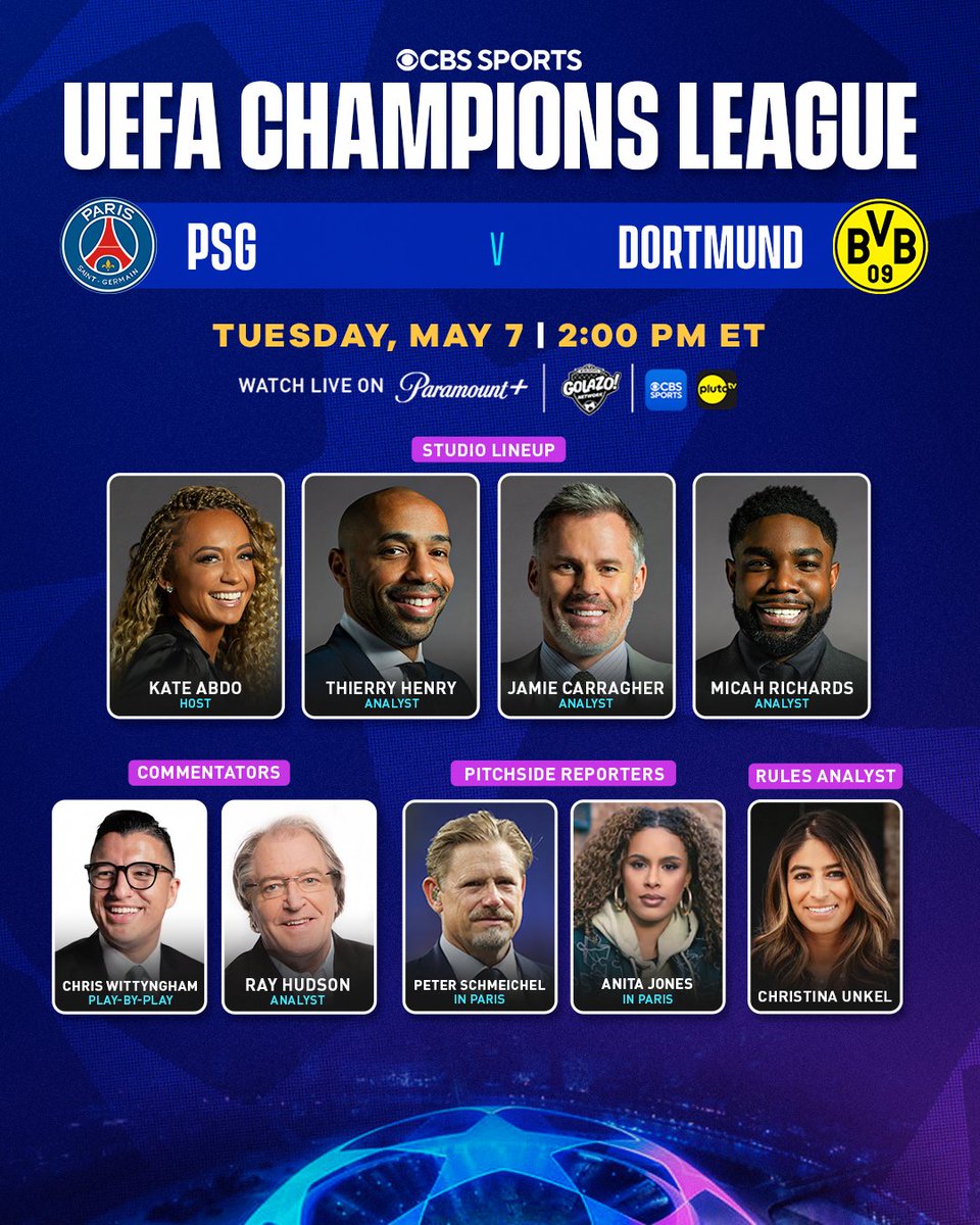 Cbs Sports Champions League Paramount Football Uefa Champions Cbs