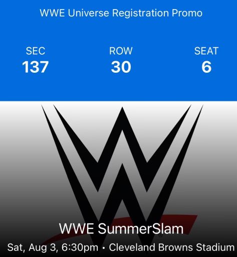Guess what??? I’m going to WWE MITB and SUMMERSLAM!!!!