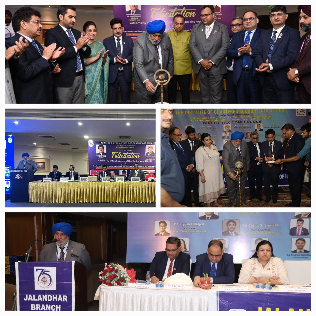 CA. Charanjot Singh Nanda, Vice President-ICAI with Central Council Members, NIRC & Branch MC Members shared his thoughts with the Member Fraternity at the Interactive Meetings organized at Jalandhar & Ludhiana on 06.05.2024. #ICAIat75 #DRISHTI