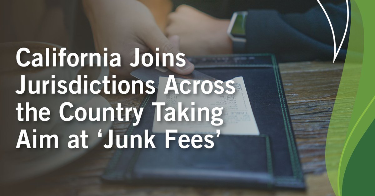 New legal requirements in California and across the country aim to eliminate so-called “junk fees' that are often added to bills by restaurants and other hospitality businesses. Our team explains the potential impact of the law in this alert: foxrothschild.com/publications/c…