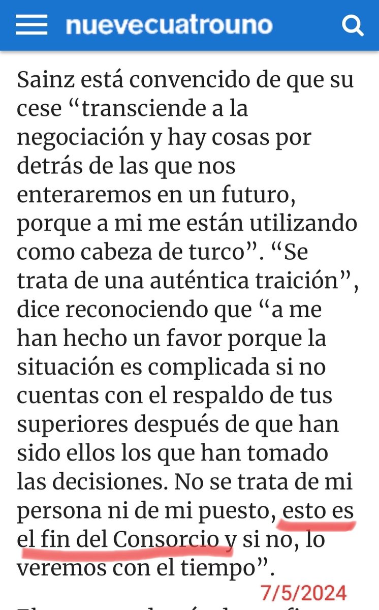 Poco más de 2 años han pasado entre ambas declaraciones
Las primeras tras el cese del Sr. Sainz por un Gobierno del PSOE y las segundas tras el cese por parte del actual del PP.
Sr. Sainz: tenga algo d dignidad y aprenda a marcharse, q cada vez q lo cesan llega un apocalipsis...