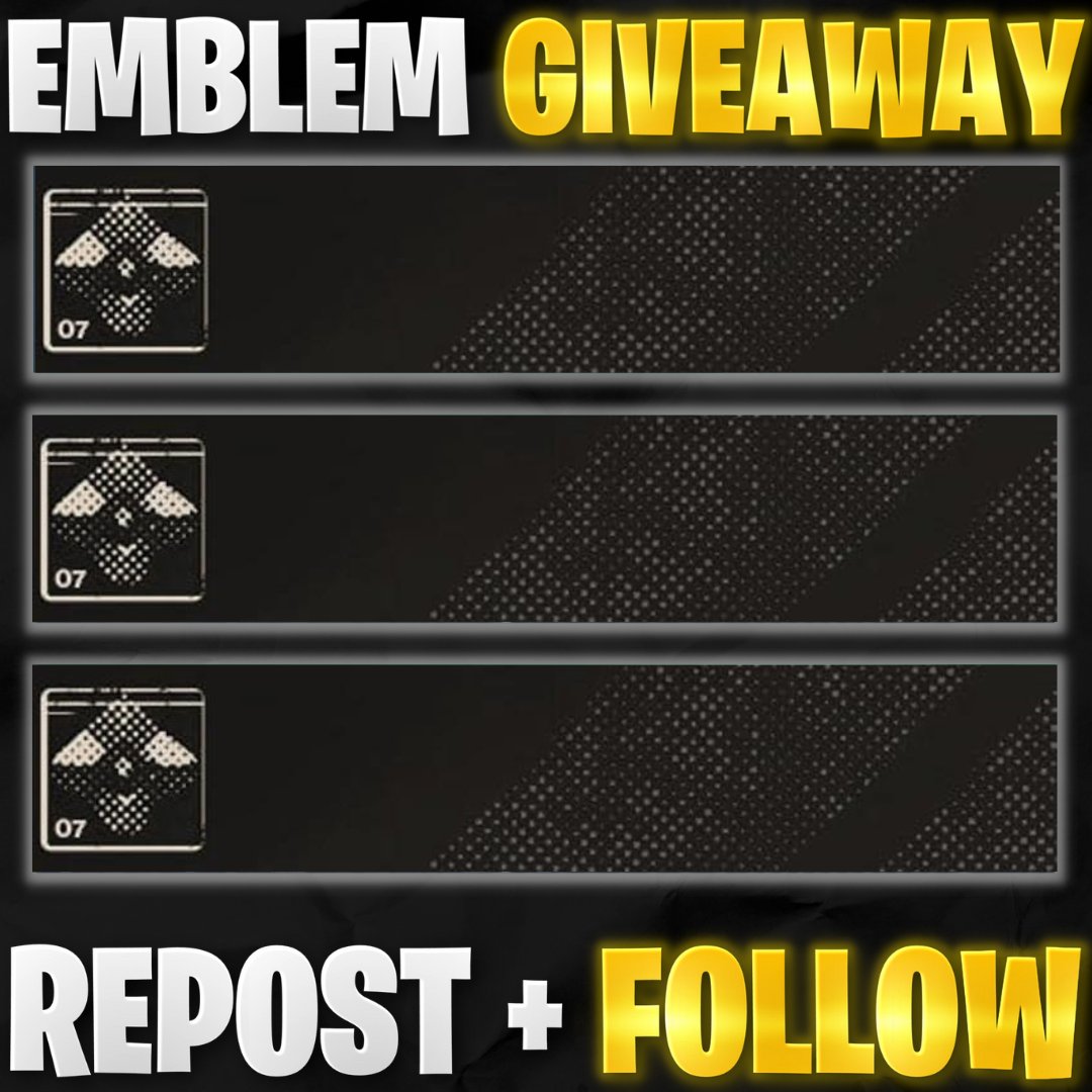 Emblem Giveaway! Repost + Follow To Enter! #Destiny2 #FinalShape #Bungie