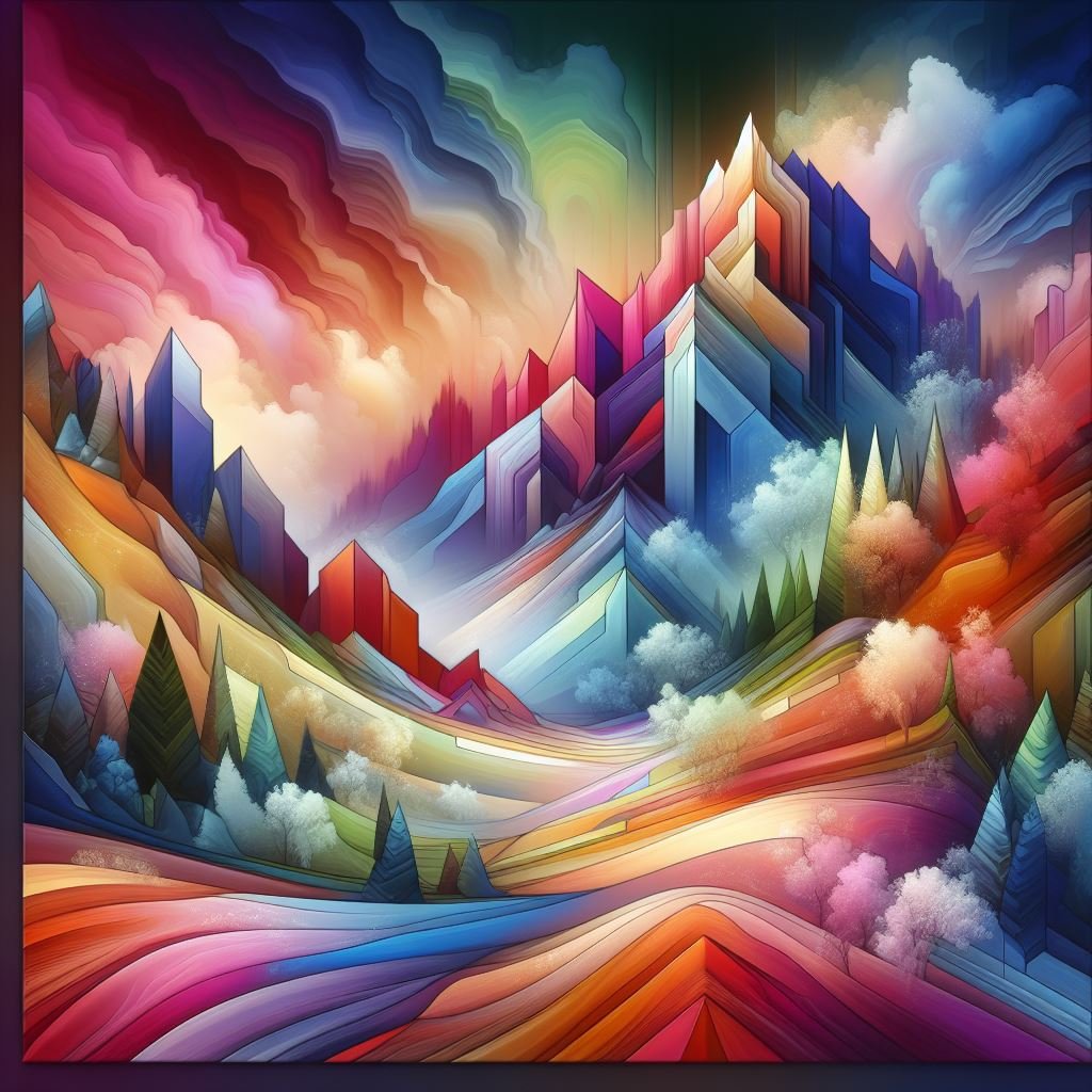 Embark on a journey through the #ColorfulMountains 🏔️.
Experience a world where #NatureMeetsGeometry 🌈📐. Dive into the #VibrantValleys and reach out to touch the #EtherealSkies ☁️✨.
#NFTArt #DigitalLandscape #nftcollectors #NFT #NFTartist #NFTCommunity
