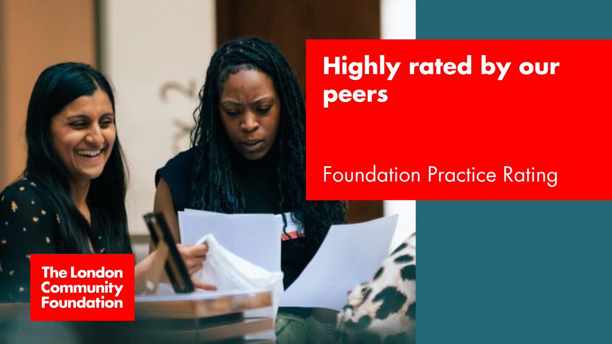 🎉 Earlier this year, we were delighted receive a very good Foundation Practice Rating as part of a @FPracticeRating report released in March. 📖 Read our blog to find out more about this independent assessment from our fellow charitable foundations: londoncf.org.uk/blog/highly-ra…