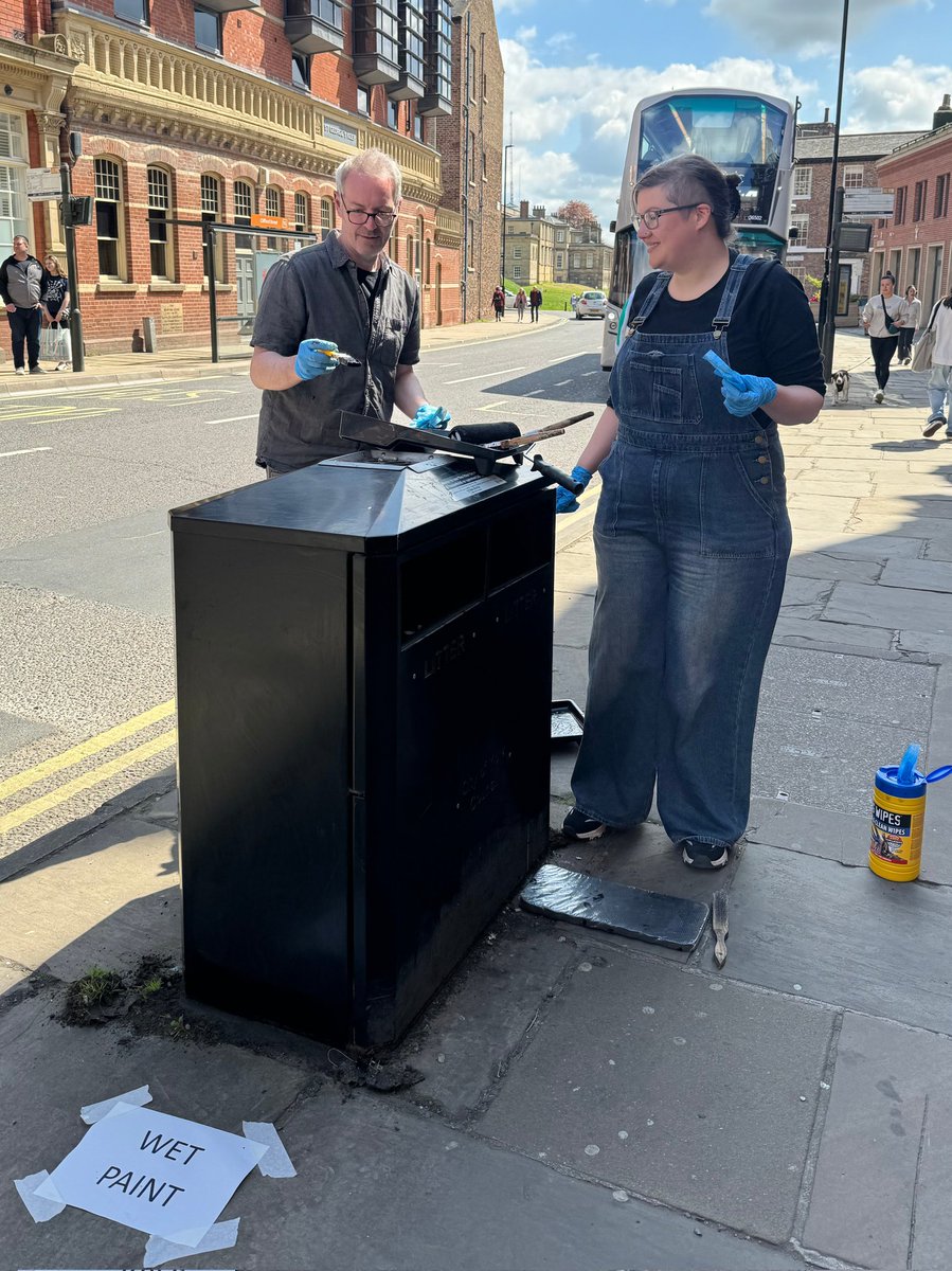 Rachel Melly (@rachel_melly_) on Twitter photo Guildhall ward councillors were out this morning with <a href="/theyorkbid/">The York BID</a> giving bins, bollards and lampposts a good scrub and a lick of paint. Thank you very much to the BID for organising the rejuvenation day and supporting so many volunteers to look after the city centre environment. Guildhall ward councillors were out this morning with <a href="/theyorkbid/">The York BID</a> giving bins, bollards and lampposts a good scrub and a lick of paint. Thank you very much to the BID for organising the rejuvenation day and supporting so many volunteers to look after the city centre environment.