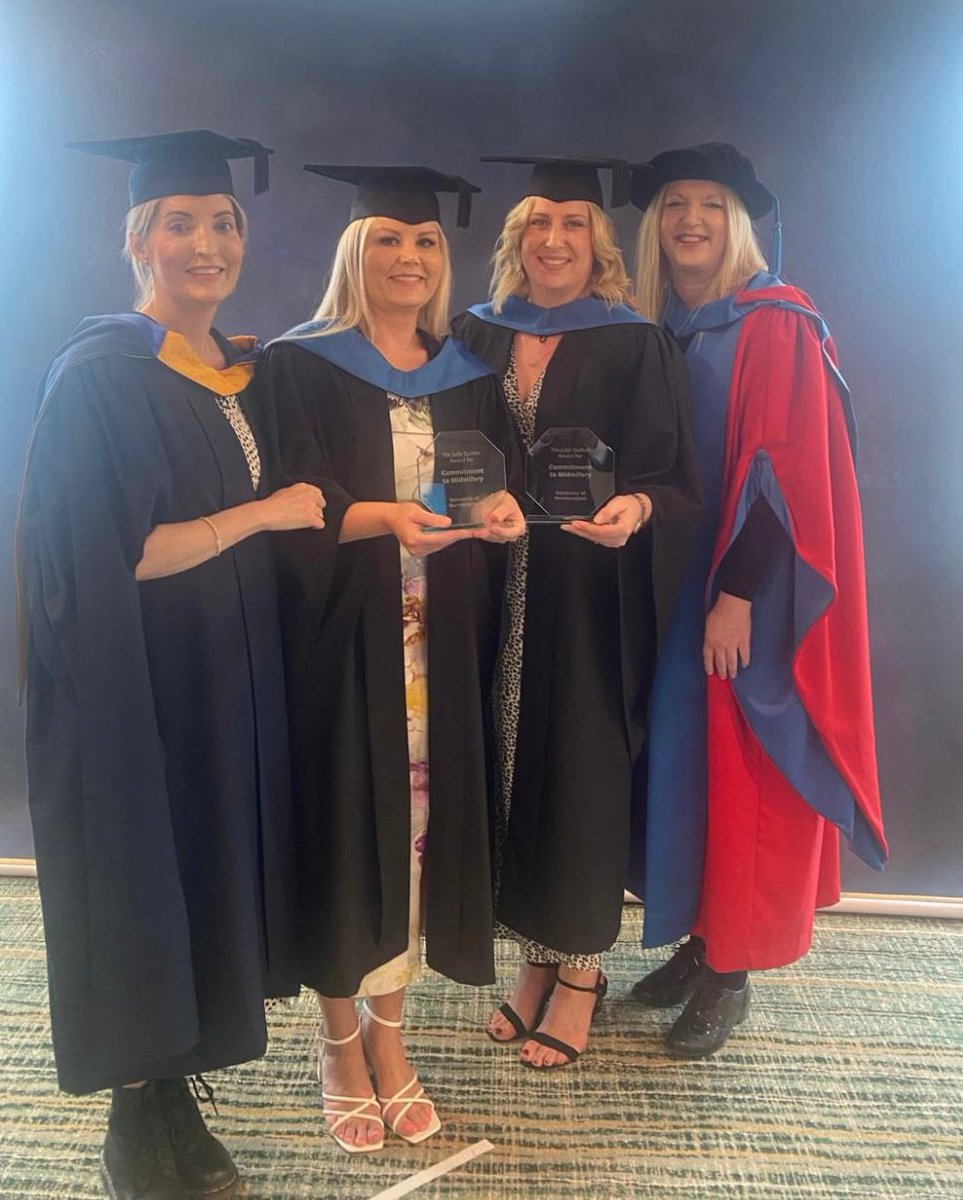 A special mention to Karen Guy and Lauren Hinchon who both received the Julie Quilter Award for Commitment to Midwifery Excellence. Recognising their excellence and commitment in theory or practice. Well done to you both 👏🏅🌟 #studentmidwife #Graduation2024 @UniNhantsNews