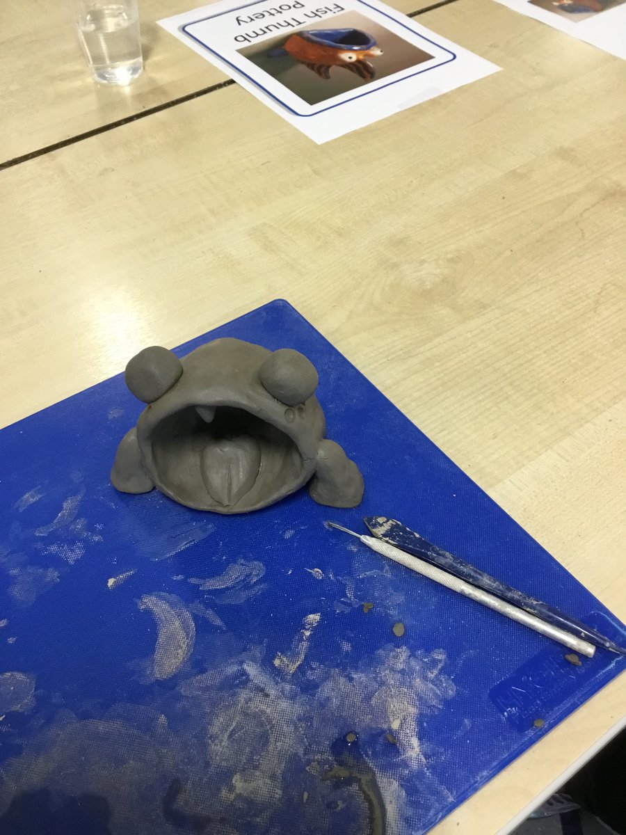 Another fantastic workshop delivered by my Blue Ceramics team making fish thumb pots with @siriusacademy SEN department today. All students loved the experience and we had some lovely feedback! ♥ #transferringskills #handmade @Ganton_Hull @HumberEdTrust @GEW_Hull