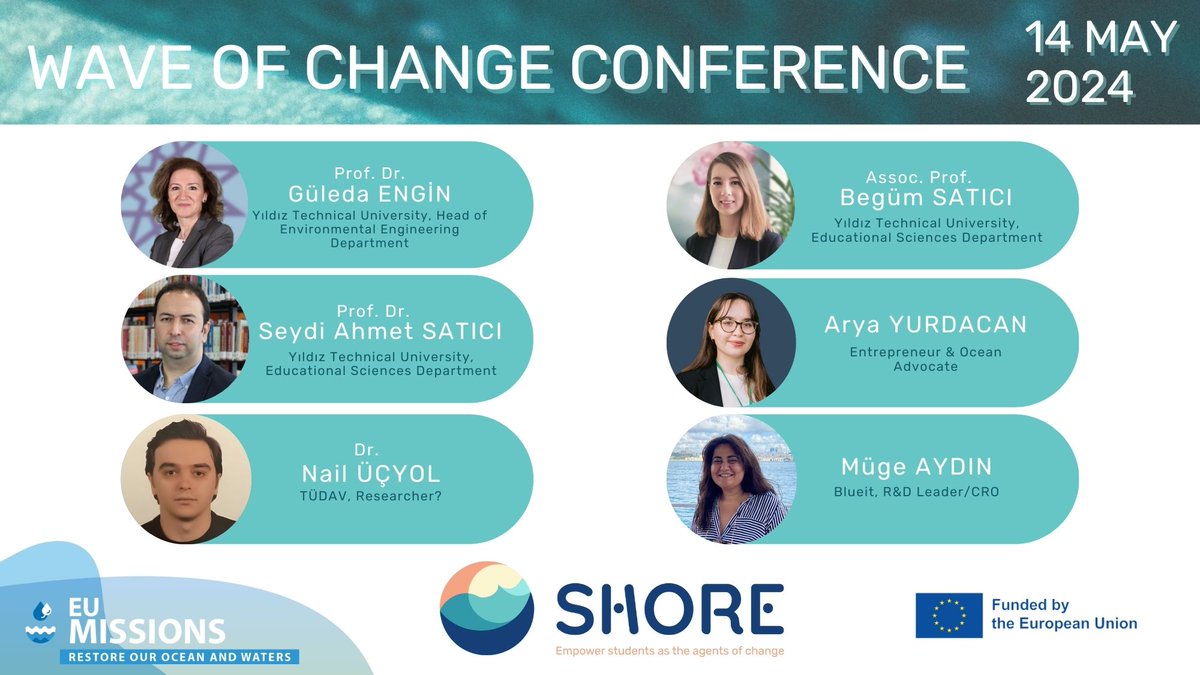 Last chance to register! The Wave of Change conference will also hold interesting panel discussions between #BlueEconomy actors! 🌊 Join us in Istanbul on 14 May! Info & Registration 👉 shoreproject.eu/event/wave-of-… #MissionOcean
