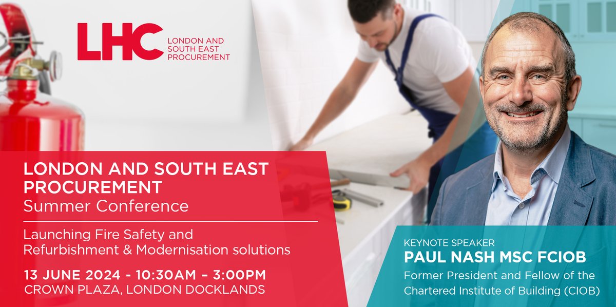 📢 We are delighted to announce that Paul Nash MSc FCIOB will be the #Keynote speaker for our summer #conference on June 13th at the Crown Plaza Hotel, in London. Do not miss this opportunity to learn from and engage with Paul Nash. #Register now👇 tickettailor.com/events/lhcproc…