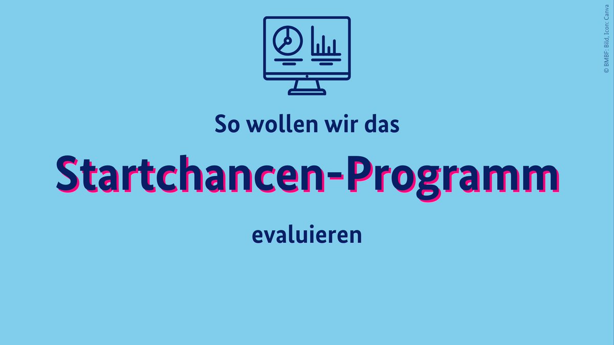 Die Vorbereitungen für das #Startchancenprogramm laufen weiter auf Hochtouren. Nun ist die Ausschreibung der Evaluation online: 👉bmbf.de/bmbf/de/bildun…