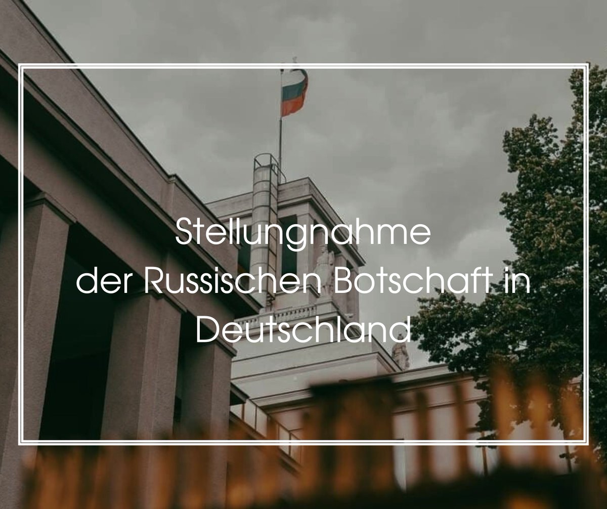 ❗ Stellungnahme der russischen Botschaft in Deutschland zum Verbot, am 8. und 9. Mai 2024 in Berlin die russische Nationalflagge und andere Symbole des Tages des Sieges im Großen Vaterländischen Krieg zu zeigen. 🚫 Wir halten die Entscheidung der Berliner Behörden für…