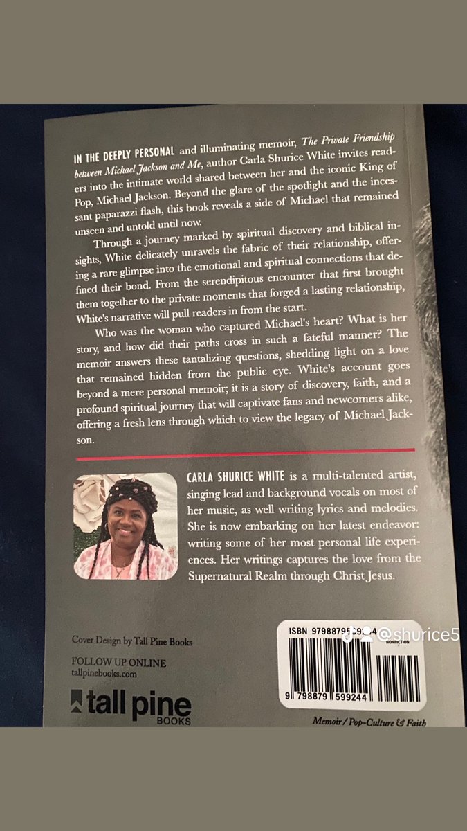 Now on Amazon The Private Friendship Between Michael Jackson and Me: Imagery, Reflections and the Supernatural Realm by Carla Shurice White #Yeshua #kingofkings #michaeljackson #kingofpop #Thriller #trickortreat #sammyterry #offthewall #beatit #notmylover #billiejean #prophesy