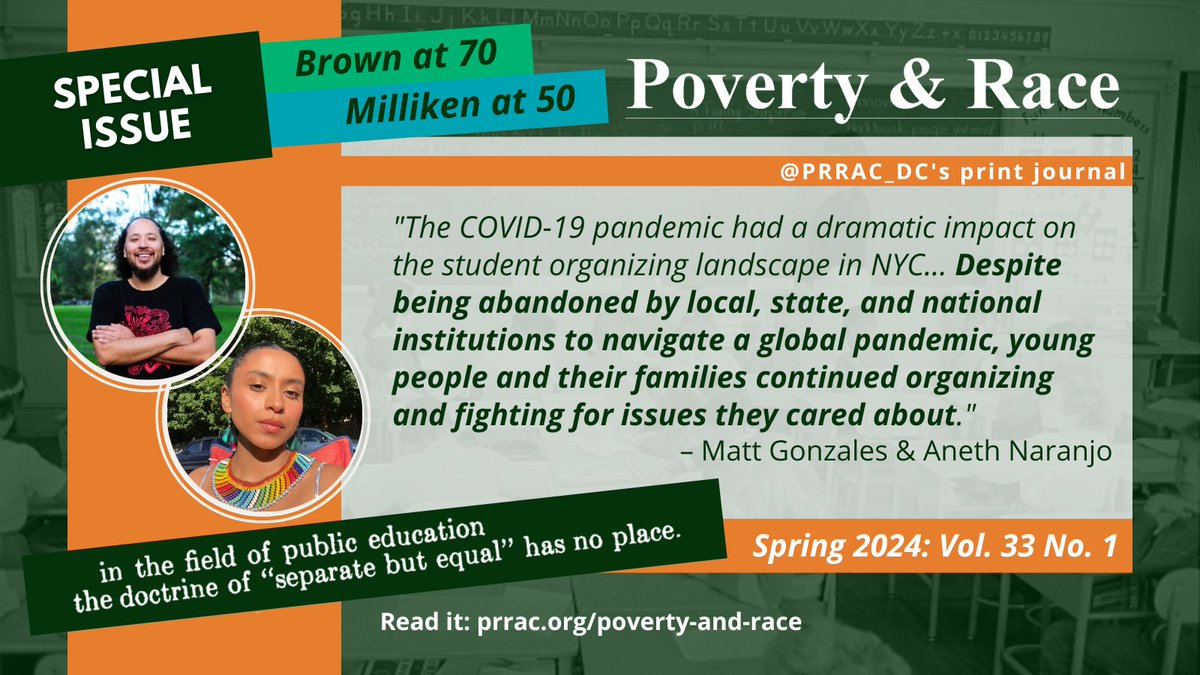 Authors @MATTtheG & @aneth_naranjo @metronyu focus on NYC’s youth school #integration movement—a narrative of empowerment, resilience & the ongoing fight for #edequity. Discover the challenges, triumphs & call to embrace transformative change. #BrownAt70 bit.ly/BrownAt70