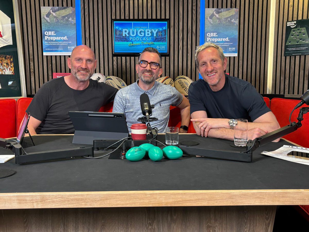 Interesting views on this week’s @standardsport pod from @WillGreenwood on why the RFU have it right on overseas players; the size of the Prem and his desire to be a top-flight coach. Thanks for coming on Greens. Ep out on Weds in partnership with @QBEeo recorded @voxpodstudio