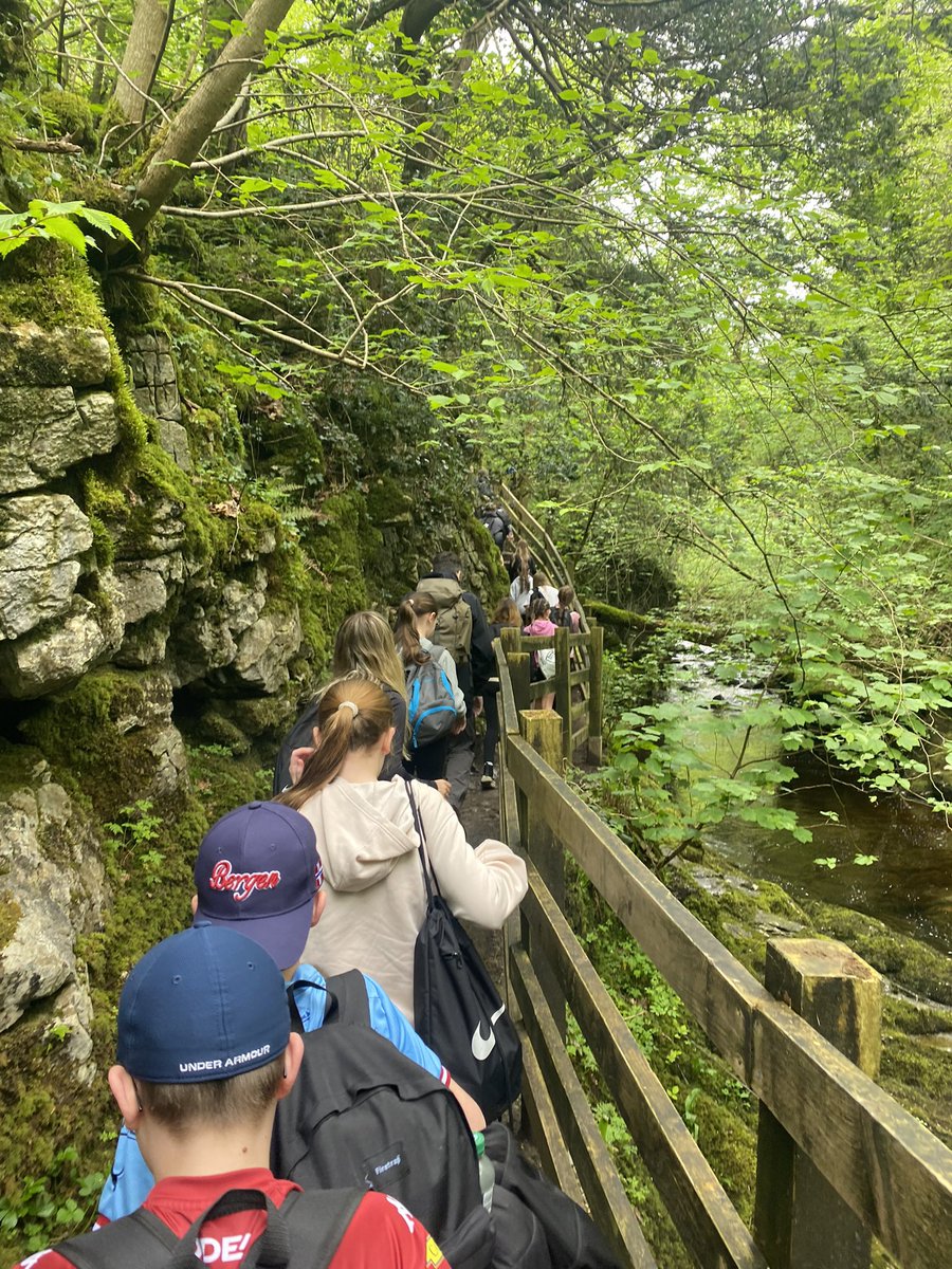 A few snaps from our y7 geography trip to Ingleton Falls today