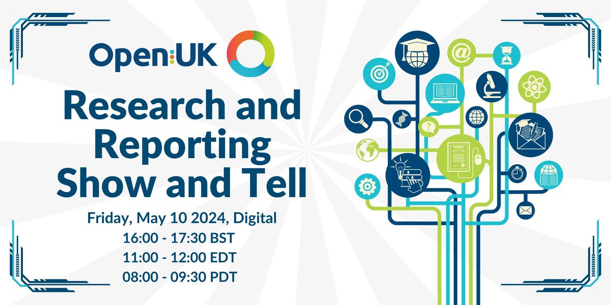 Join us at OpenUK's Research & Reporting Digital Show and Tell on Friday, May 10. Discover about open source metrics and measuring the value of open source talks by @geekygirldawn, @chris_howard, and Dr. Jennifer Barth. Register: …andreporting-may2024.eventbrite.co.uk #openukshowandtell
