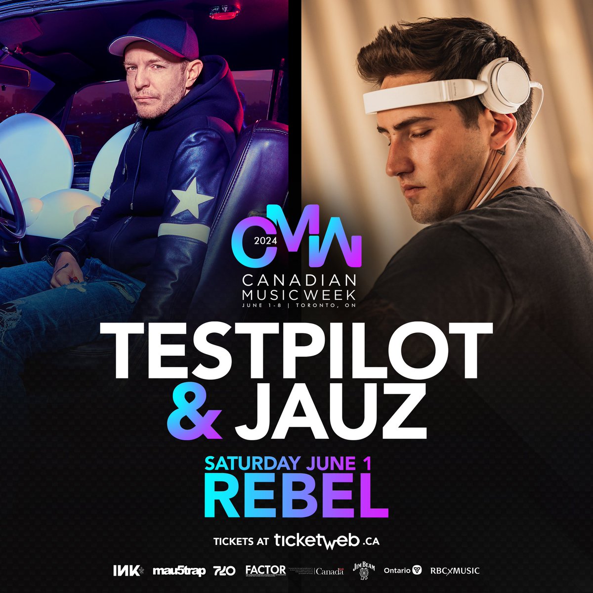 Testpilot & Jauz will headline Rebel on June 1. Tickets on sale now! Link in bio!bit.ly/4dsuEfo 🎟🔗 #CMW2024 #canadianmusicweek #deadmau5 #Toronto #torontoconcerts #testpilot #jauz #musicfestival #festival2024 #musicsummit