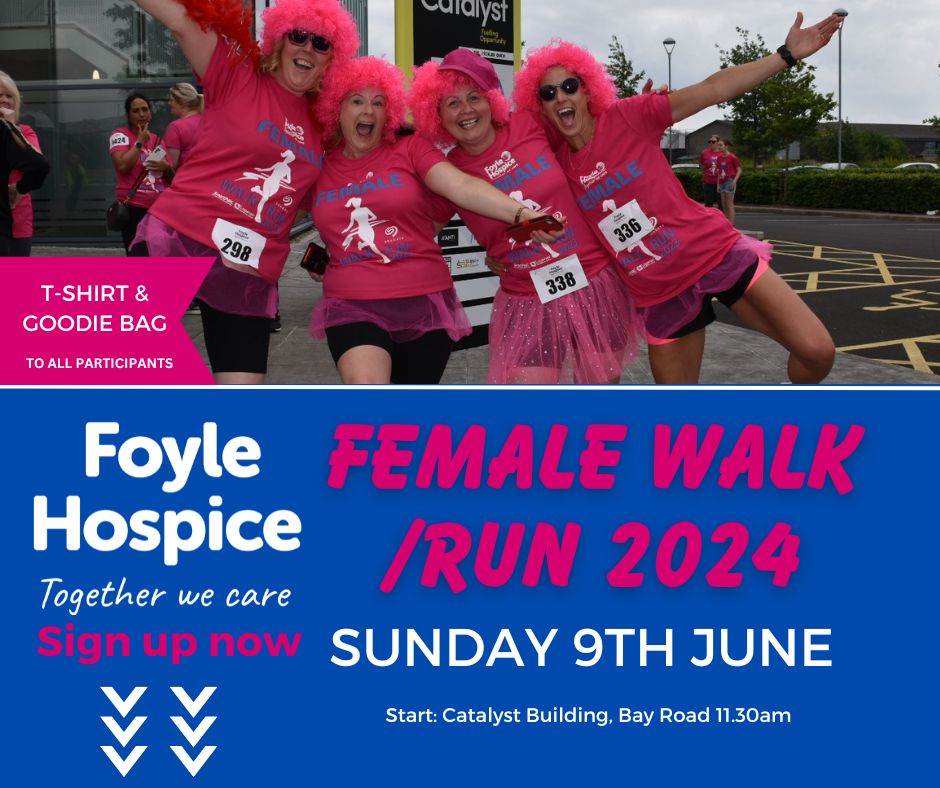 We've said it before and we'll say it again! Our supporters are the best!! Let's keep up the record breaking and make this year's Female Walk the best ever! June us the 9th of June for our Annual Walk you can sign-up now and grab your t-shirt! register.enthuse.com/ps/event/Femal…