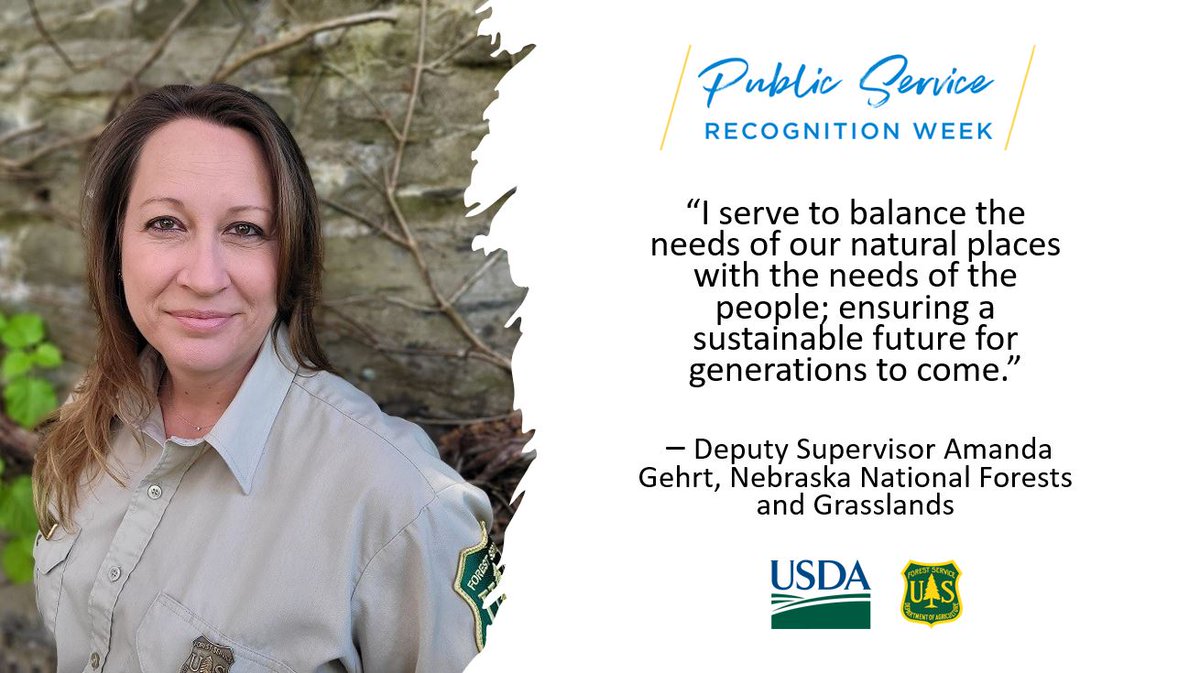 Wrapping up our thanks for NNFG staff during this Public Recognition Week, we end with a quote from Deputy Forest Supervisor Amanda Gehrt: 
"I Serve to balance the needs of our natural places with the needs of the people; ensuring a sustainable future from generations to come".