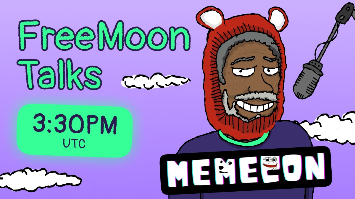 FreeMoonMeme's tweet photo. 𝐖𝐇𝐀𝐓'𝐒 𝐓𝐑𝐄𝐍𝐃𝐈𝐍𝐆 𝐈𝐍 𝐌𝐀𝐘?
MoreGen meets @MEMECON_lol 🎙️
We are joining forces to bring you the latest alpha & insights on #Memecoins
It's happening on May 8th, 3.30pm UTC. Set your reminder and let's get REKT! 💥
#LETSGETREKT #LFGTOMEMECON #TGE https://t.co/9PEos1EfTj