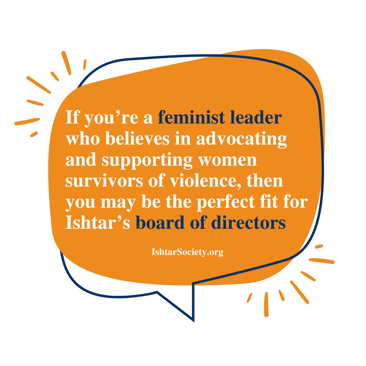 ♀️#MakeADifference If you’re a #FeministLeader who believes in advocating + supporting women survivors of violence, and can volunteer roughly 3 hrs each month, then you may be the perfect fit for Ishtar’s #BoardOfDirectors: bit.ly/Ishtar-BoardOf… #WeNeedYou #Community #GiveBack