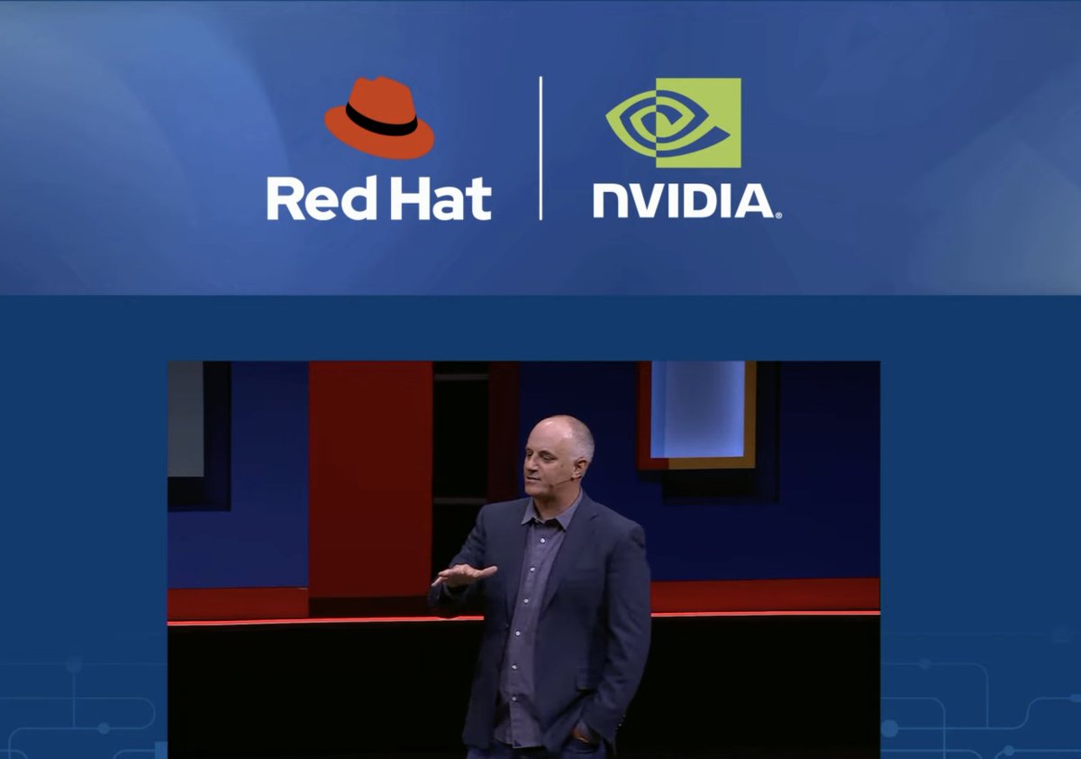 I guess no tech conference is complete without an <a href="/nvidia/">NVIDIA</a> appearance #RHSummit 2024
