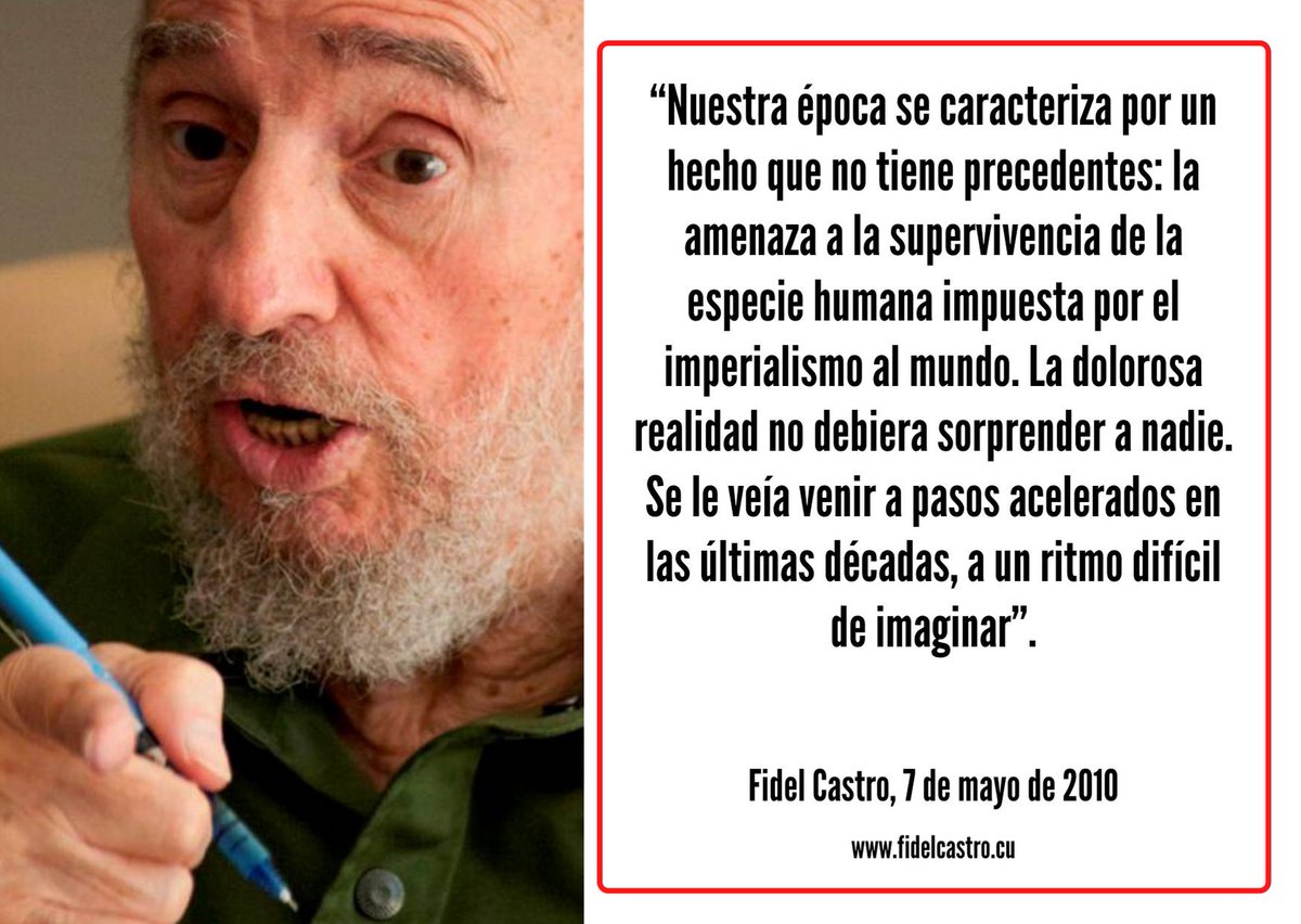 2010: Escribe el líder cubano Fidel Castro Ruz la Reflexión La tiranía odiosa impuesta al mundo. #FidelPorSiempre #NoMasBloqueo #MejorSinBloqueo