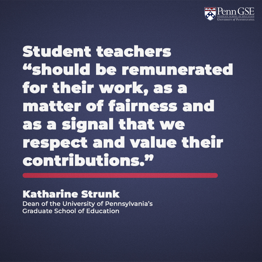 Nearly 4,000 Pa. student teachers applied for stipends, but the state only has money for 700. #PennGSE Dean @KatharineStrunk and others are urging more funding to meet demand and combat a shrinking supply of new teachers. Read more in @PhillyInquirer: penng.se/3JOOCDB