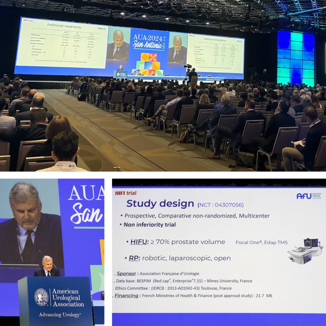 The final results of the landmark HIFI Study were presented by Pr Pascal Rischmann in the plenary session at the Annual Meeting of the @AmerUrological in San Antonio on Friday May 3, 2024. This is the first and largest study of its kind prospectively comparing HIFU ablation…