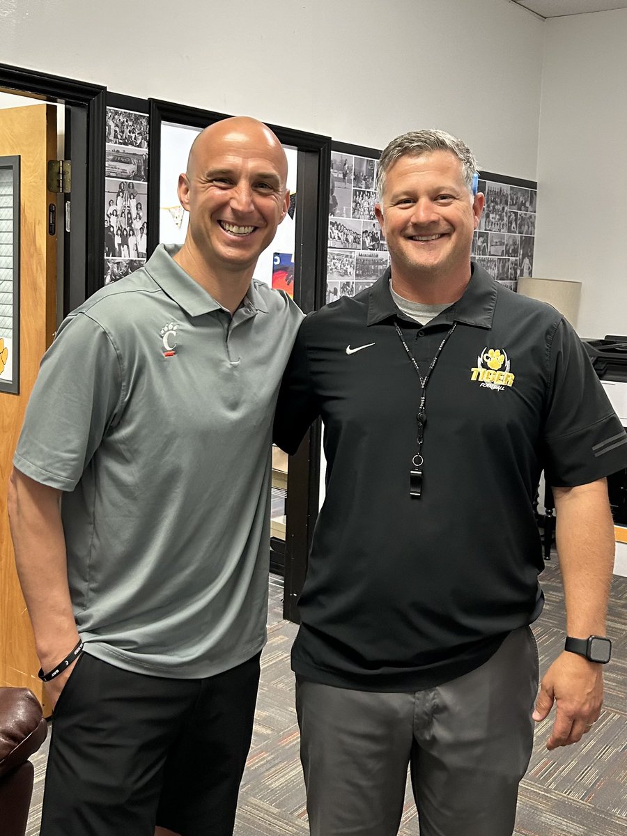 Thanks to <a href="/coach_stepp/">Coach Stepp</a> and <a href="/GoBearcatsFB/">Cincinnati Football</a> for coming out to recruit the Tigers!