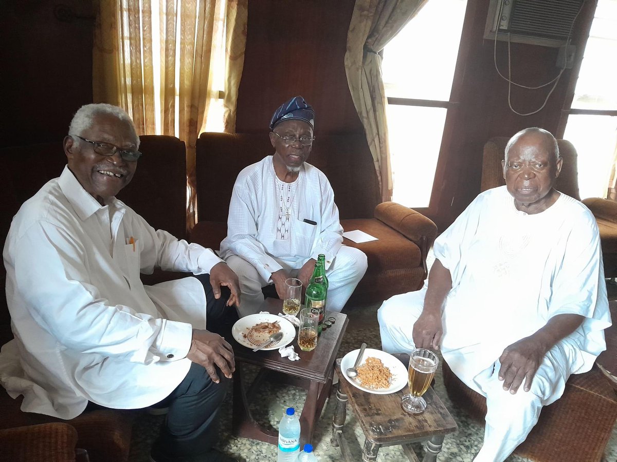 Prof Mark Nwagwu (87 next week) shared this photo on FB. He’s seated with Dr. Olumiyiwa Olusanya (right), who’s 90 today, and Prof ABO Desalu, 92 (center). Prof Nwagwu (PhD Zoology, 1965) is currently a PhD student in Anthropology at the University of Ibadan. He will be…