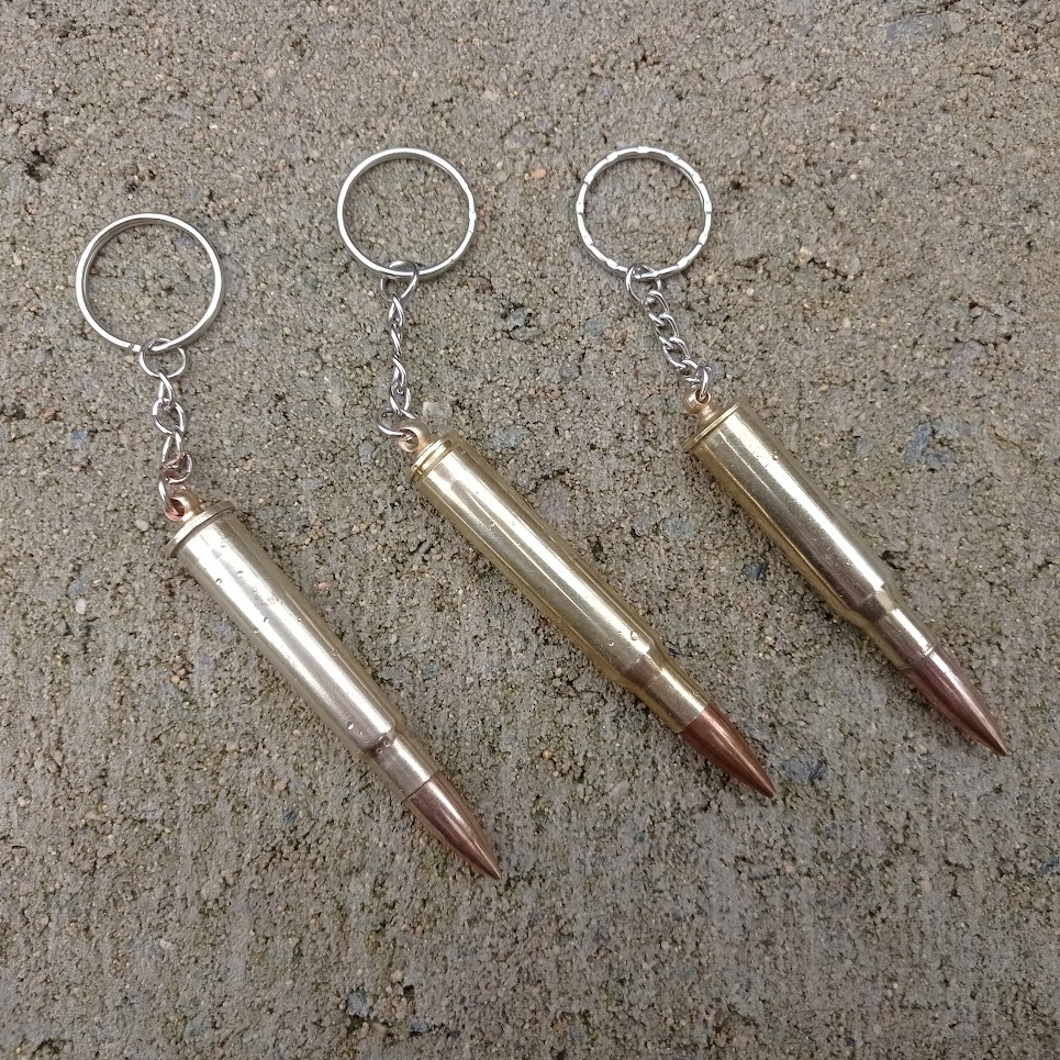 Celebrate the end of the war in Europe with these allied rifle keychains - .303 Brtitish, .30-06 Springfield and 7,62x54 Mosin-Nagant. Happy VE day. #veday #ammokeychain #giftideas #gift #keychain ammokeychain.com