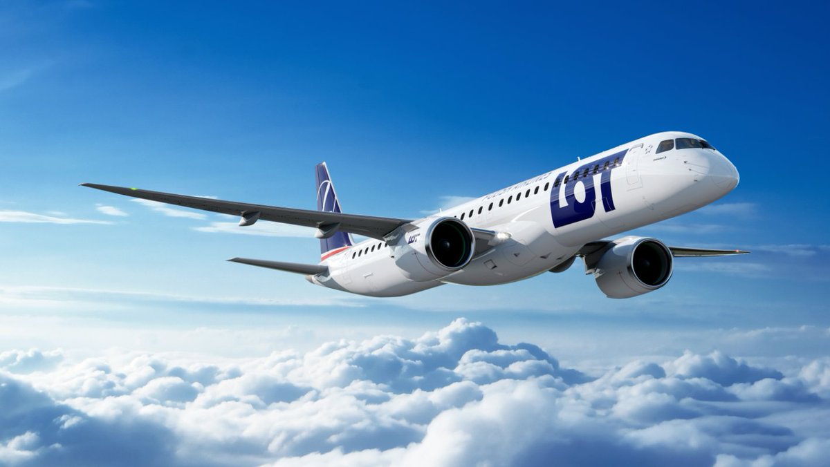 🔴 #BREAKING | LOT Polish Airlines announced the acquisition of three E195-E2. The carrier, a long-standing Embraer customer, is expecting the first delivery at the end of 2024. #Airways #Fleet