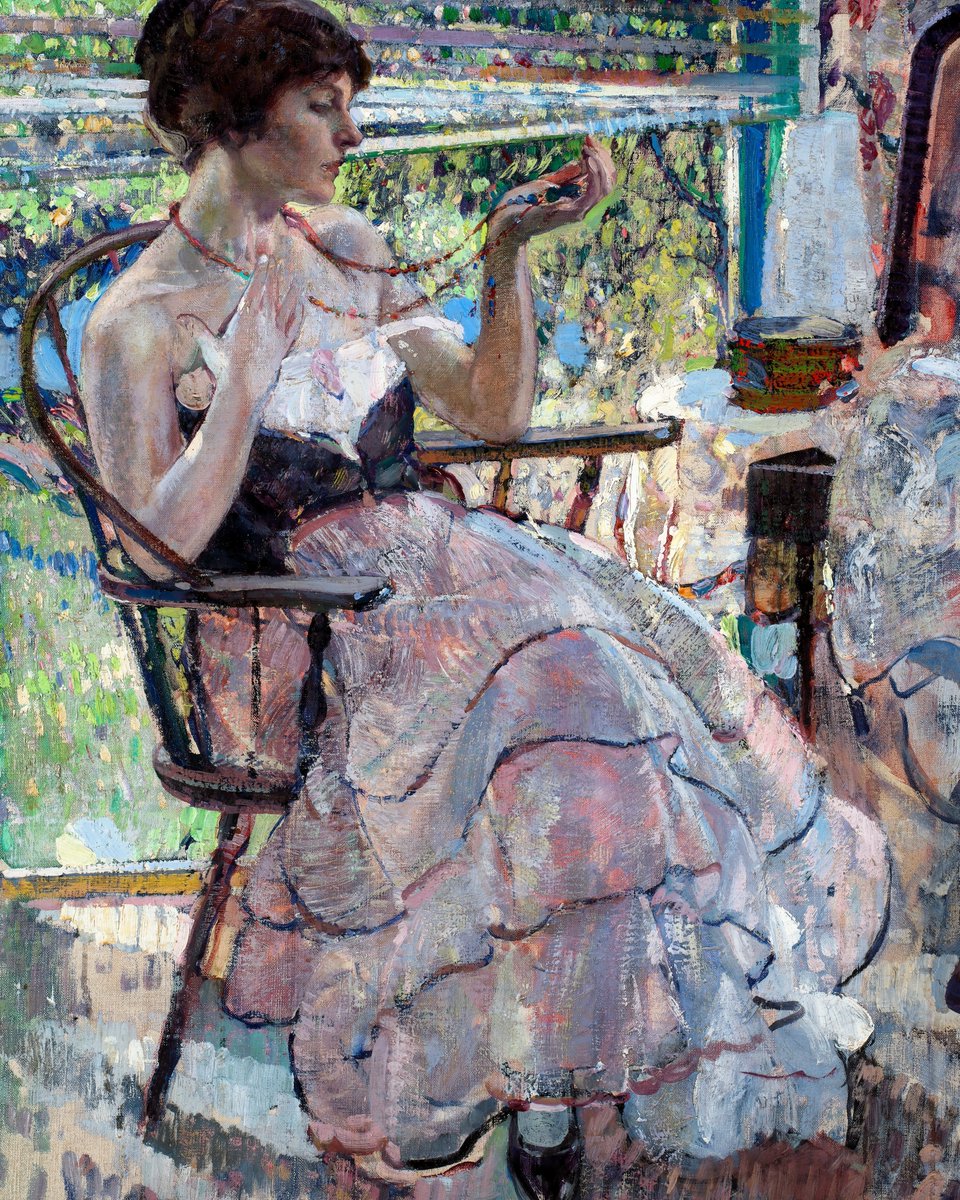 The Necklace. (1924) Richard E. Miller. (1875-1943)🖌️🌹 American Painter.