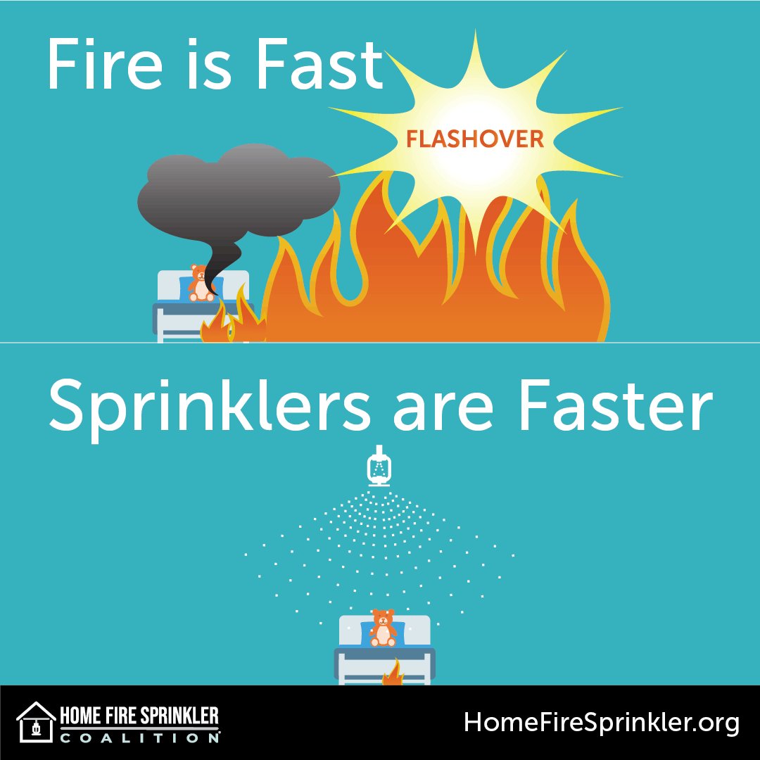💧HOME FIRE SPRINKLER WEEK💧

Fire is fast. A fire can become deadly in less than 2 minutes. Synthetic materials burn quickly and produce deadly, poisonous smoke. 

For more information go to homefiresprinkler.org

#gatesfd