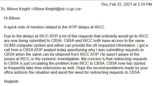 CaipsNotes's tweet photo. Great update from @OIC_CI_Canada, but a question lingers... Why did it take over 3 years for
@OIC_CI_Canada to sound the alarm on ATIP delays at CBSA, despite being warned of the issue back in 2021? Transparency &amp; accountability demand timelier action! #ATIP #cdnfoi https://t.co/iqGkvyAZ0X
