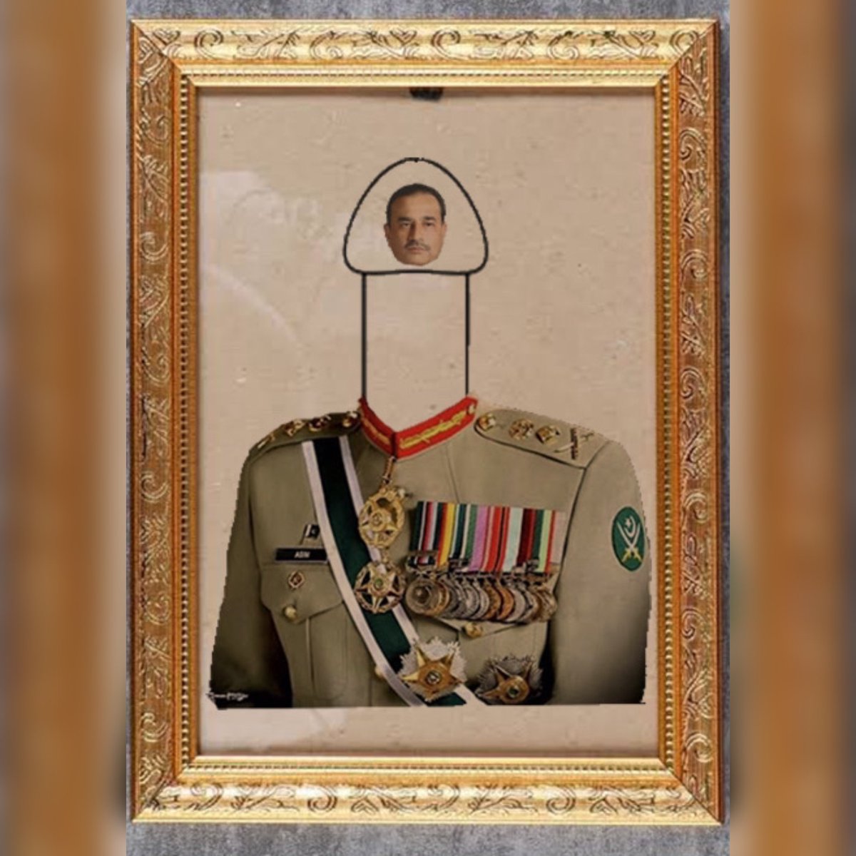 Rawalpindi, 7 May 2024: Pakistan Army is issuing commemorative portrait of the Chief Architect ahead on the first anniversary of 9th May tragedy.