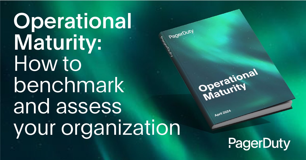 🚀 We're proud to unveil our new ebook on the PagerDutyOperational Maturity Model, a strategic tool for IT organizations striving for operational excellence. Discover the five stages of operational maturity, best practices for success and more ➡️ bit.ly/3QscTTB