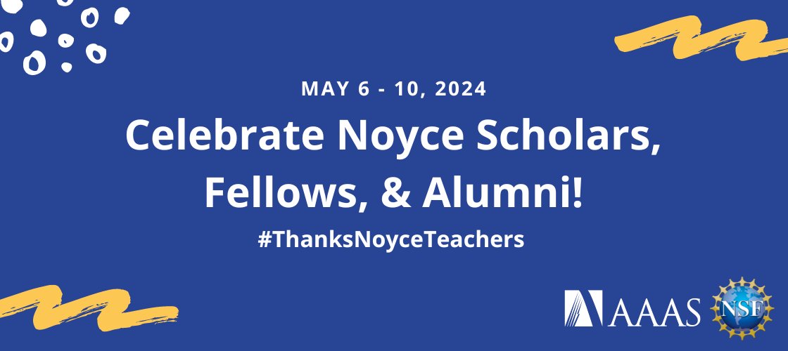 It is #TeacherAppreciationWeek and we are inviting Noyce projects to join us in celebrating Noyce Scholars, Fellows, &amp; Alumni! Use #ThanksNoyceTeachers and tag
<a href="/NoyceProgram/">NoyceScholarProgram</a> to participate.