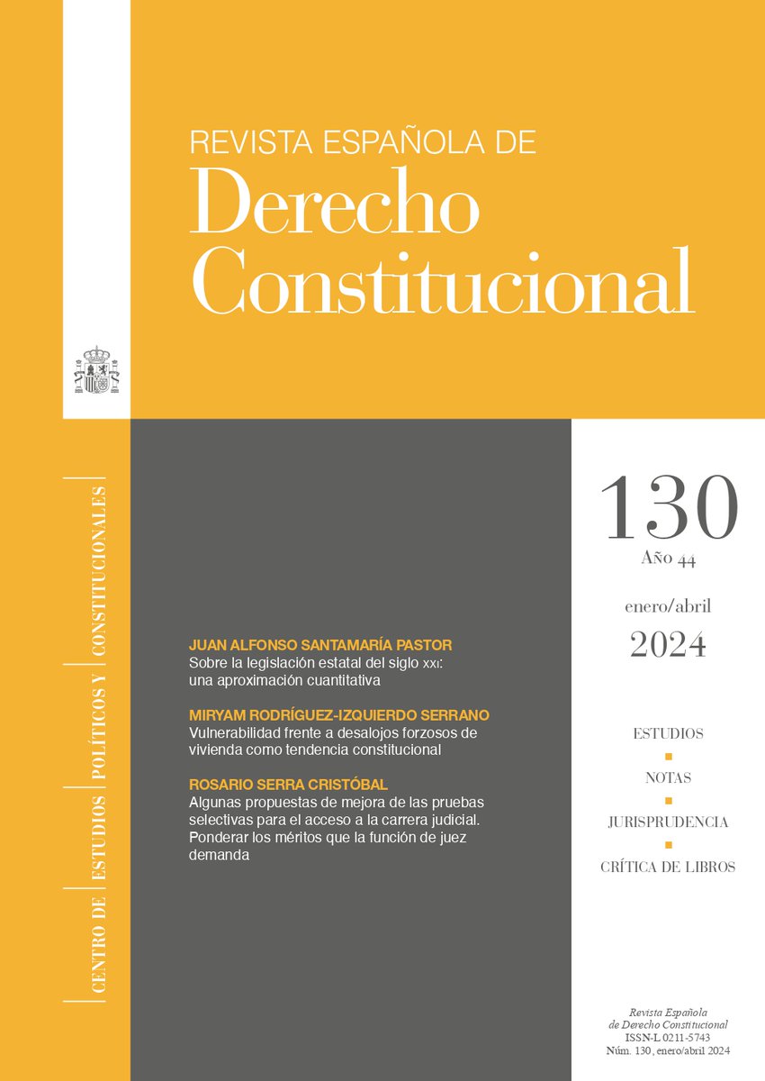 redc_cepc's tweet photo. 🟡En la #REDC130 se publica "La vulnerabilidad frente a los desalojos forzosos de vivienda como tendencia constitucional", de @MiryamRIS.
🔗Acceso a través de: https://t.co/vpsfua3m63 https://t.co/OkPm2b5TQE