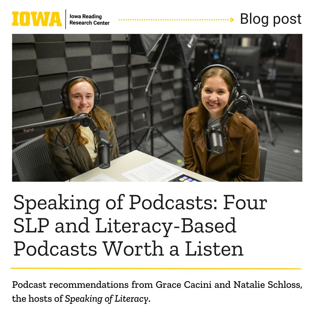 Do you want to learn more about the connections between speech, language, and literacy? IRRC’s assistive technology coordinators discuss their favorite podcasts on this topic in our latest blog post. irrc.education.uiowa.edu/blog/2024/05/s…