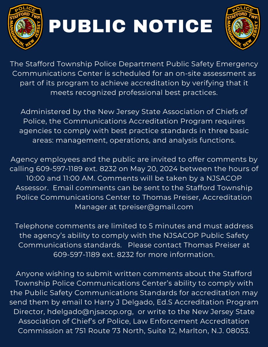 Stafford Police NJ (@staffordpolice) on Twitter photo 