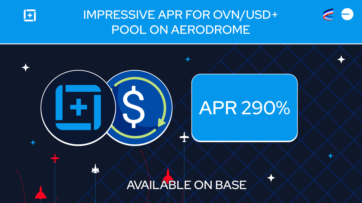 If you want to increase profit on your investments, the $OVN/USD+ pool on <a href="/aerodromefi/">Aerodrome</a> is a good choice!