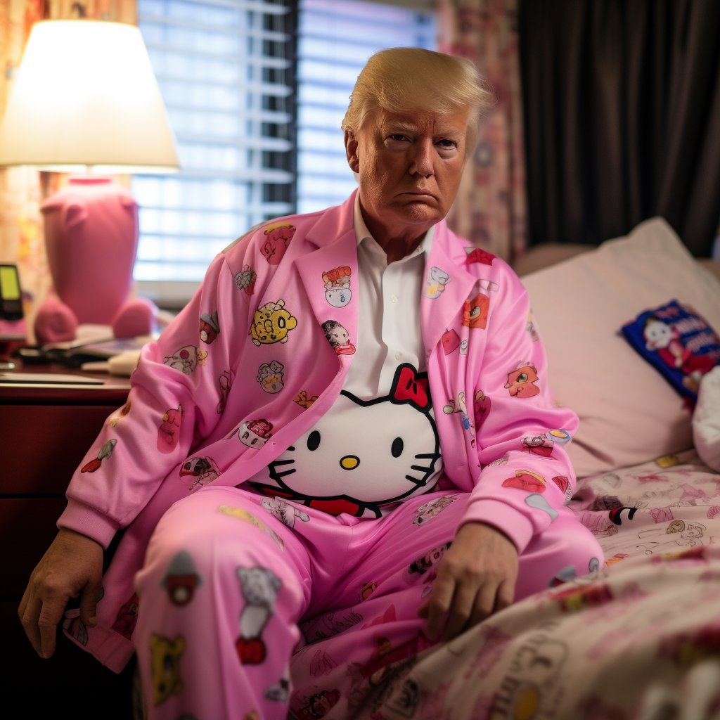 Stormy Daniels said Trump was wearing silk pajamas. My mind attempting to visualize the scenario....