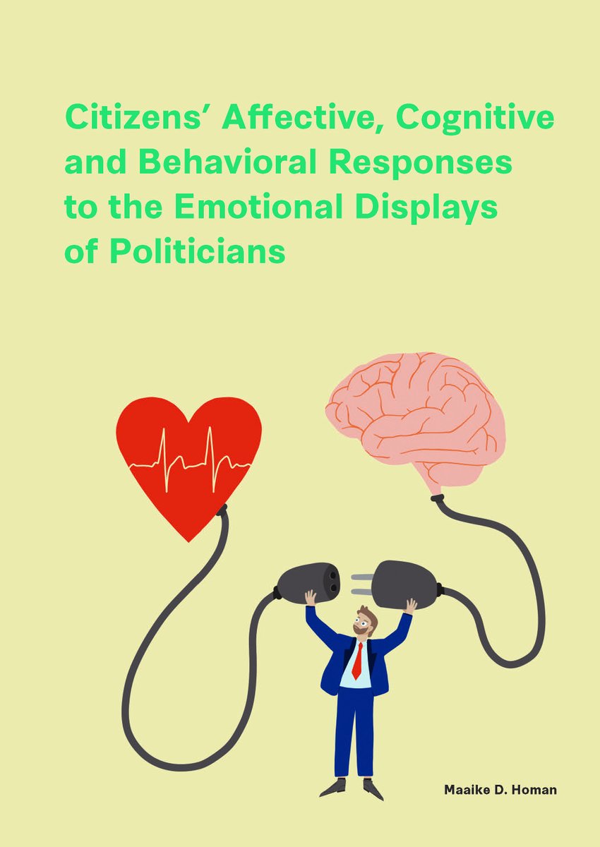 Today at 13:00, it's time for PhD @MaaikeHoman to defend the thesis 'Citizens´ Affective, Cognitive and Behavioral Responses to the Emotional Displays of Politicians'. Supervised by @GijsSchumacher & @bnbakker. 🍀 Good luck, Maaike! 👩‍🎓 🎥 Watch it live: uva.nl/en/content/eve…