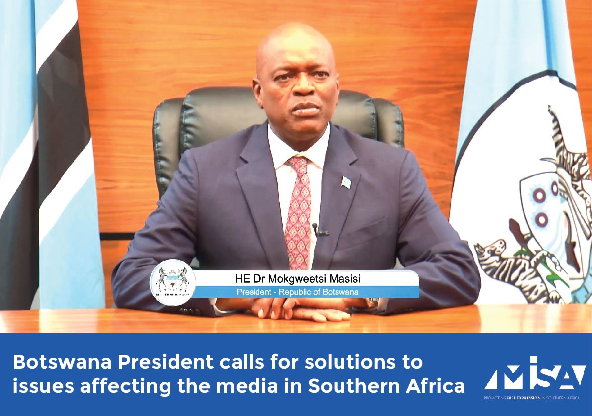 #WPFD2024 #PressFreedomWeek! Botswana President calls for solutions to issues affecting the media in Southern Africa. misa.org/blog/botswana-… @IMSforfreemedia @unescoROSA @SRausingTrust @Palmecenter @SwedeninZW