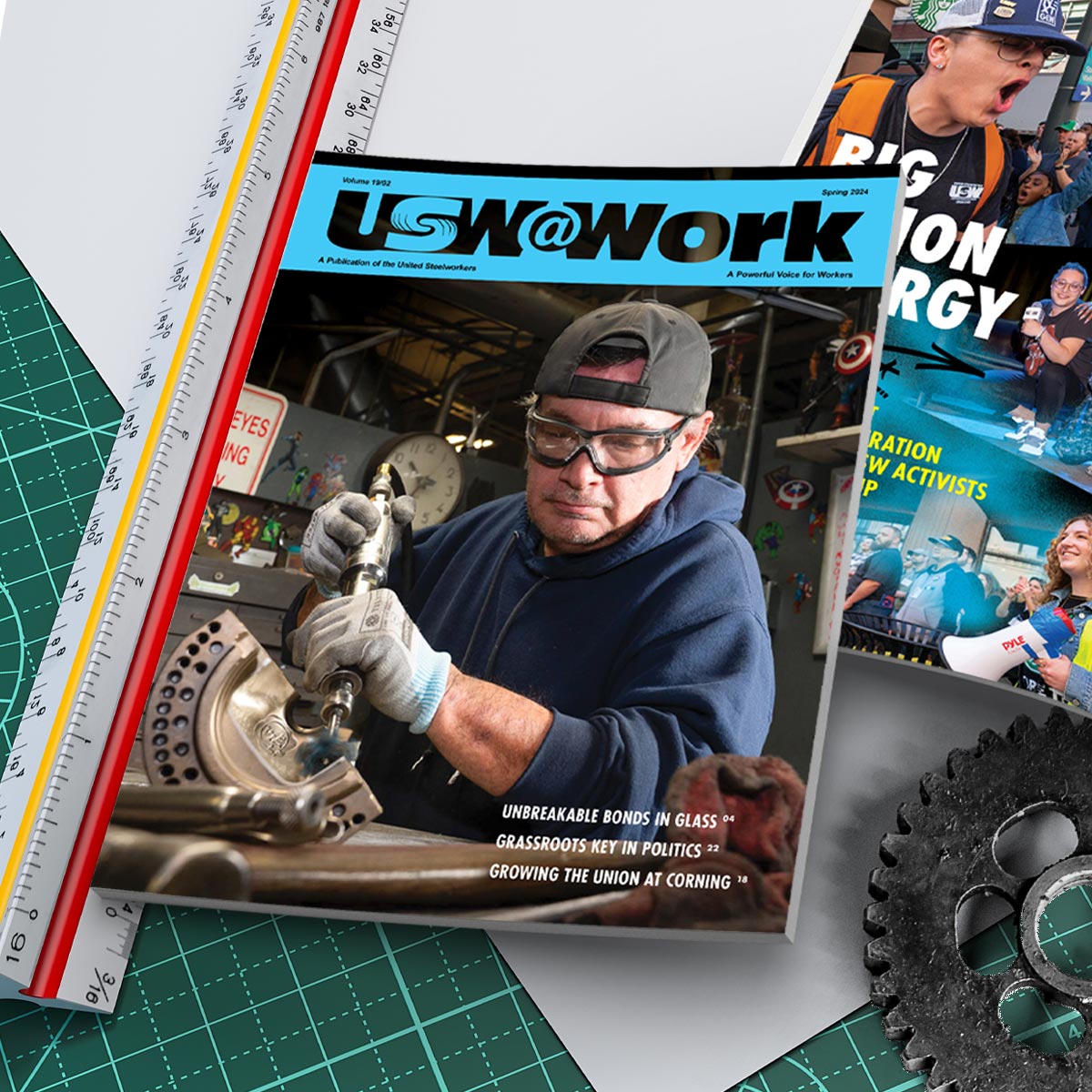 📣 Extra! Extra! Read all about our members in the glass sector, NextGen activists, football players and more in the latest issue of USW@Work. Check your mailbox for your printed copy, or find the issue online at usw.to/usw-at-work-vo… #USW #Steelworkers #1u