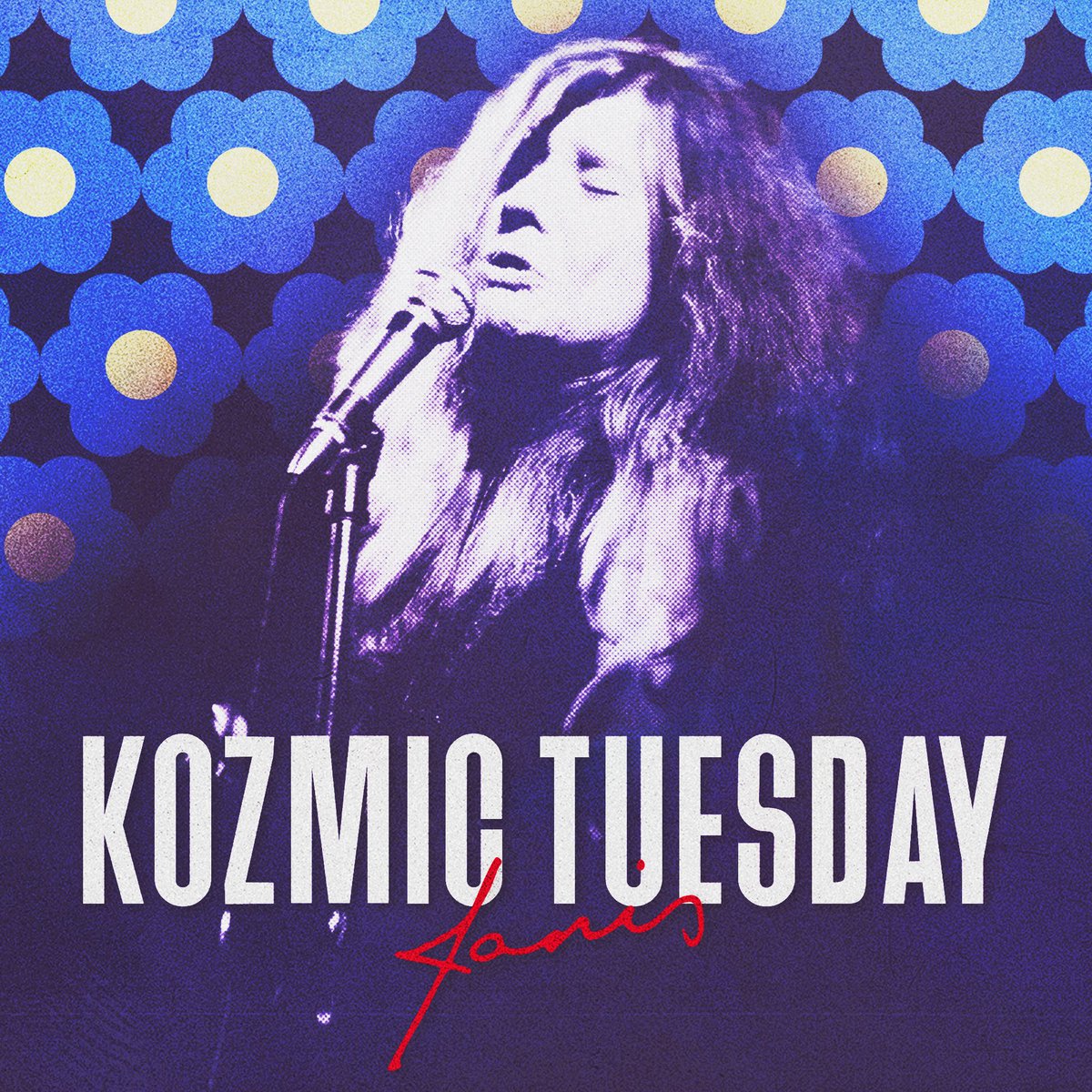 Introducing Kozmic Tuesday! 💙 Want to be featured and collab with the official Janis Joplin account? Share your cover and how Janis influenced your love of music using the hashtag #KozmicTuesday. Each Kozmic Tuesday, we’ll collaborate and feature a new artist on Janis Joplin's