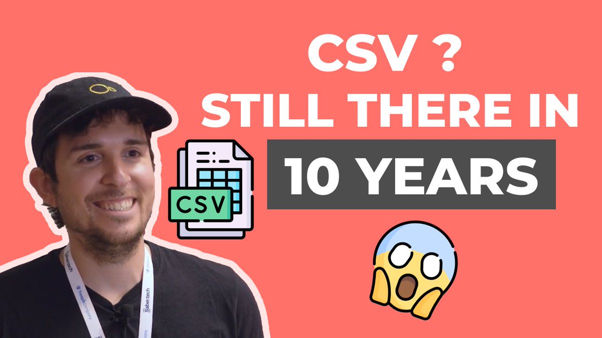 CSV ? Still there in 10 years! In this Quack&Code episode, @mehd_io & @holanda_pe from @duckdblabs explore why CSVs are still crucial in data stacks. They share how @duckdb 's CSV parser works with a practical demo 🎥 youtu.be/I07qV2hij4E
