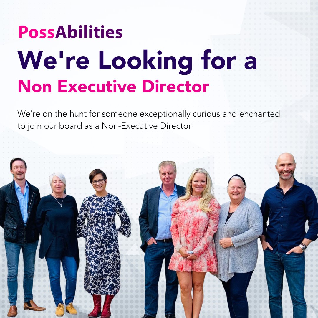 Tired of the ordinary? Join us as a Non-Executive Director at PossAbilities! 🌟 Empowering those with learning disabilities. Apply by May 13! CV/cover to Janet.Morris@PossAbilities.org.uk. Learn more: PossAbilities.org.uk #Leadership #SocialImpact